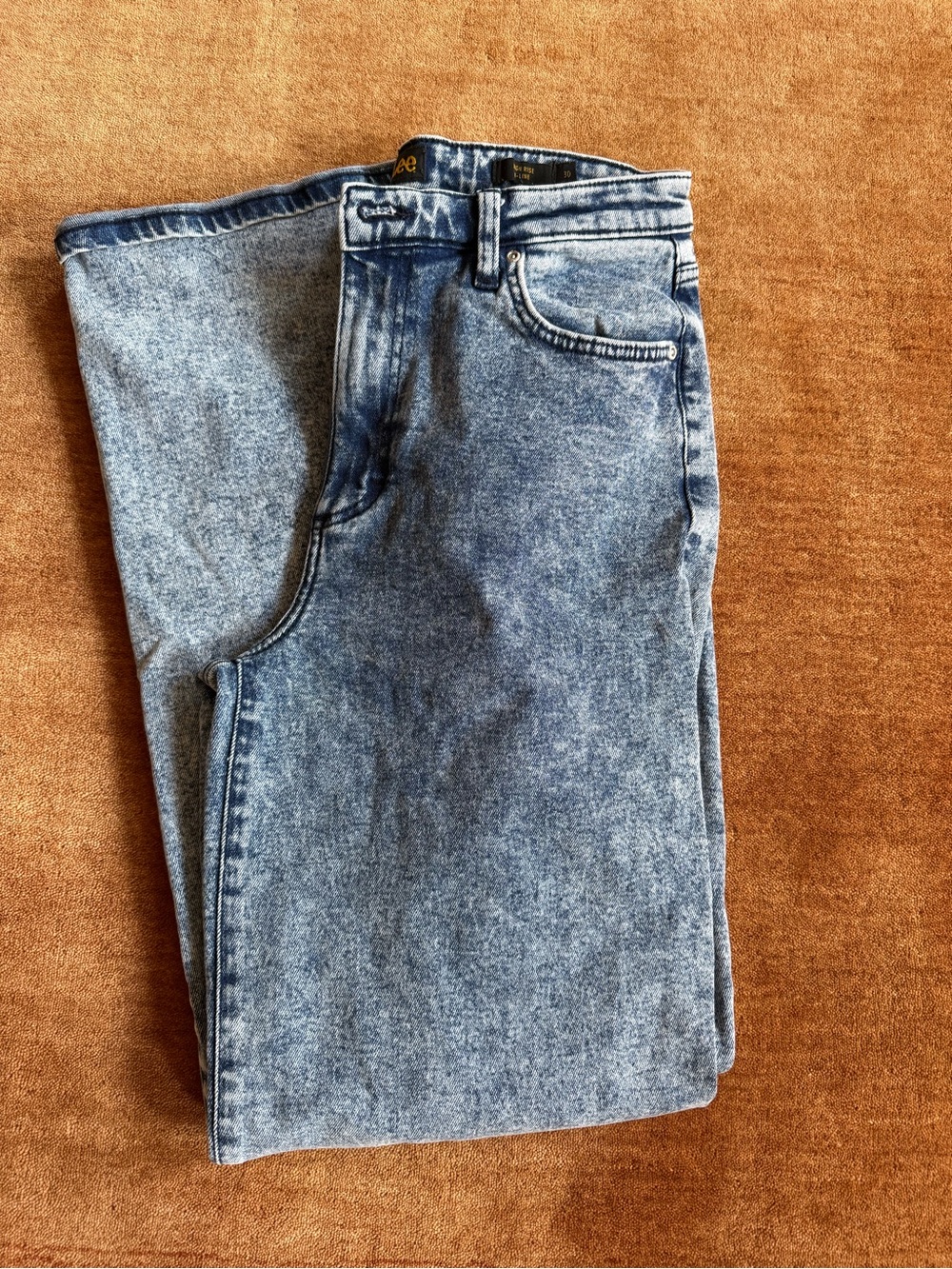 Lee Women’s High-Rise A Line jeans in Acid Wash